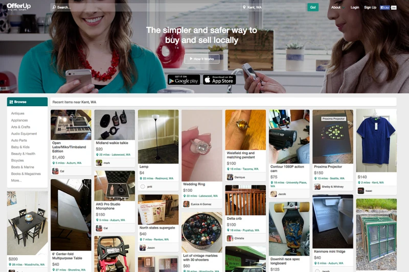 OfferUp is a mobile-friendly marketplace for buying and selling locally