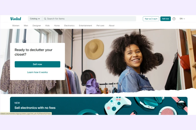 Vinted is a marketplace for buying and selling secondhand fashion