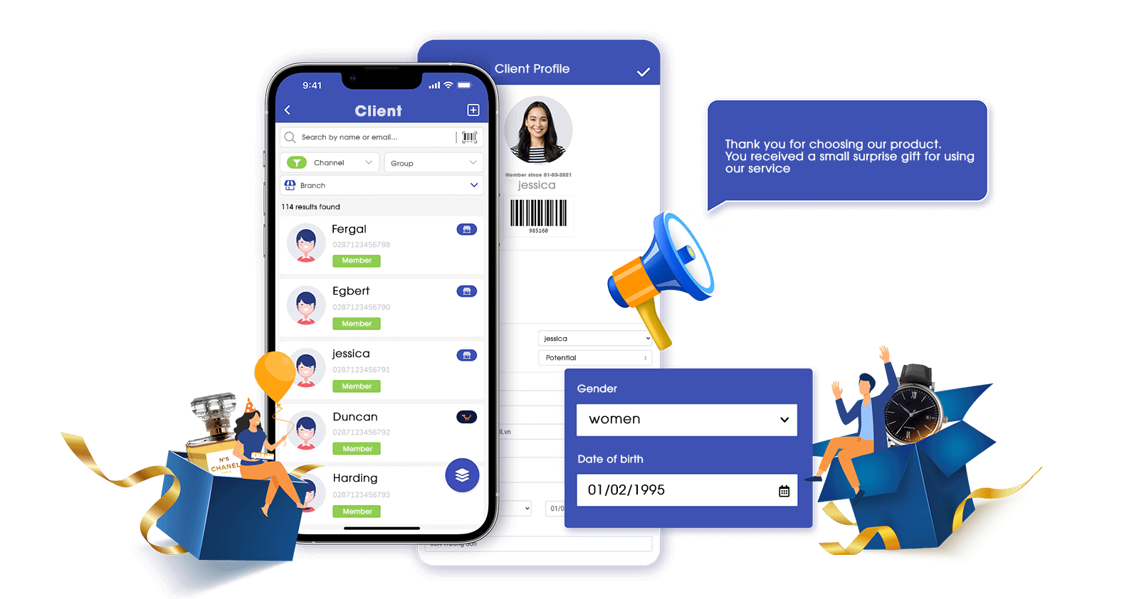 Create separate campaigns for each customer group