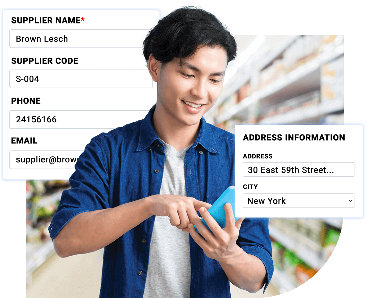 All suppliers' information is fully displayed on GoSELL's admin page, making it trouble-free for businesses to manage.