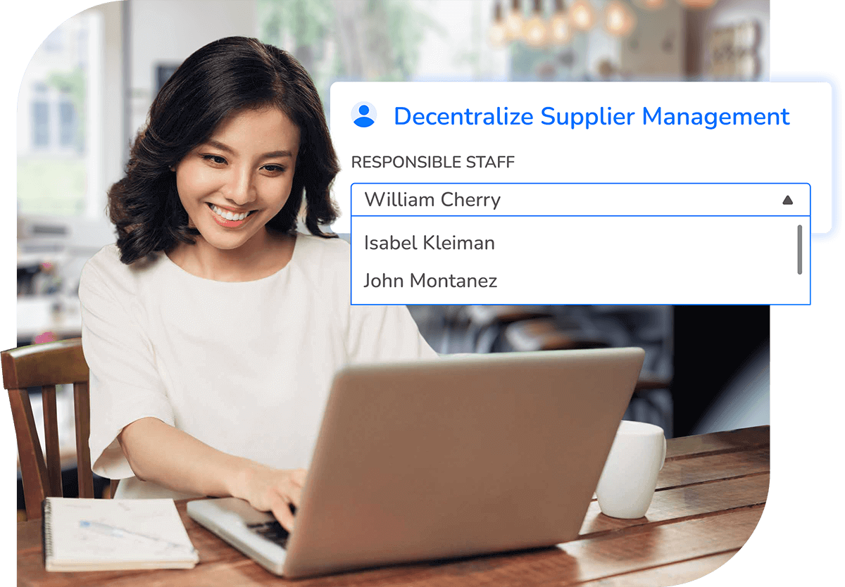 Smoothly adding new suppliers to easily store and manage via the system.