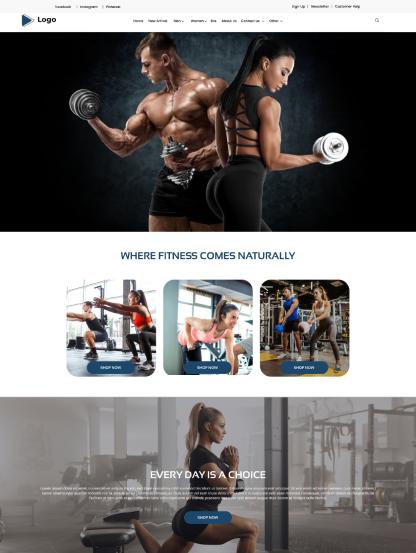 Preview of a website theme template from GoSELL, suitable for healthcare services.