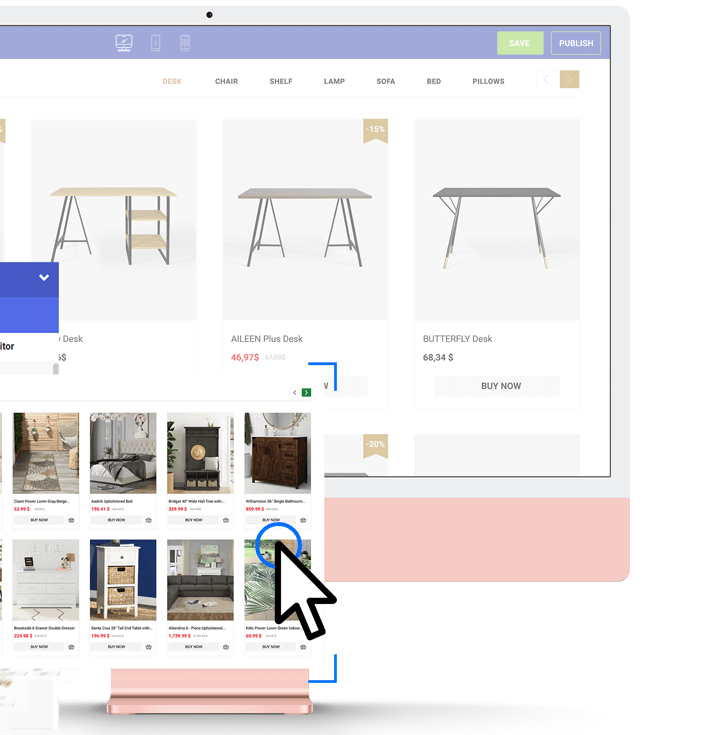 Freely customize the theme